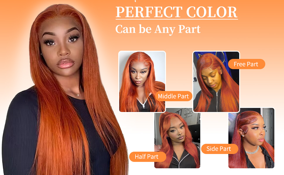 ginger wig human hair