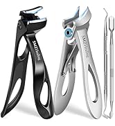 2025 Toenail Clippers for Seniors Thick Toenails, 15 Degrees Angled Head Heavy Duty Large Toe Nai...