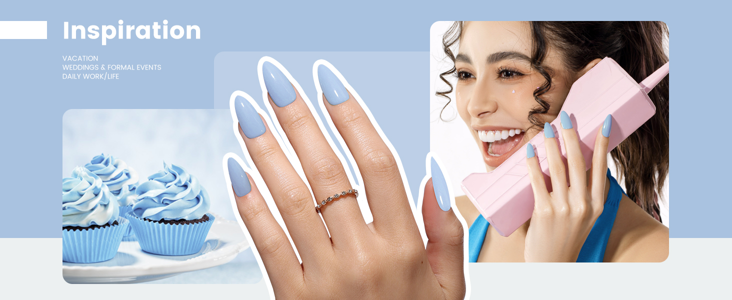 baby blue gel polish