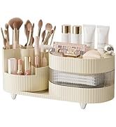 DASITON Makeup Organizer Countertop,360° Rotating Makeup Brush Holder Organizer,Large Capacity Co...