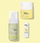 LAV Moisturising Face Care Bundle, Face Cream, Foaming Cleanser, Lip Butter with Headband and Bag