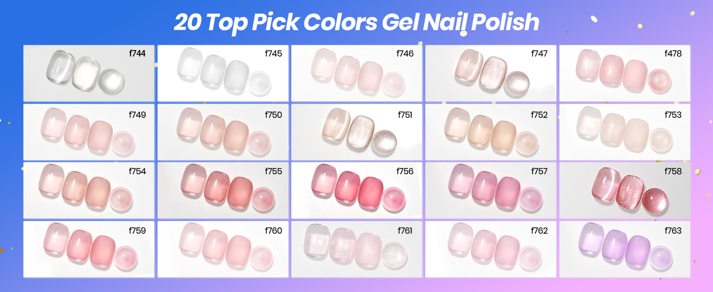 gel nail polish set