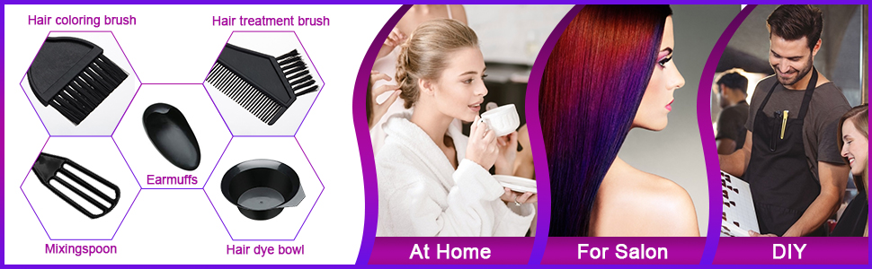 hair dye brush and bowl set