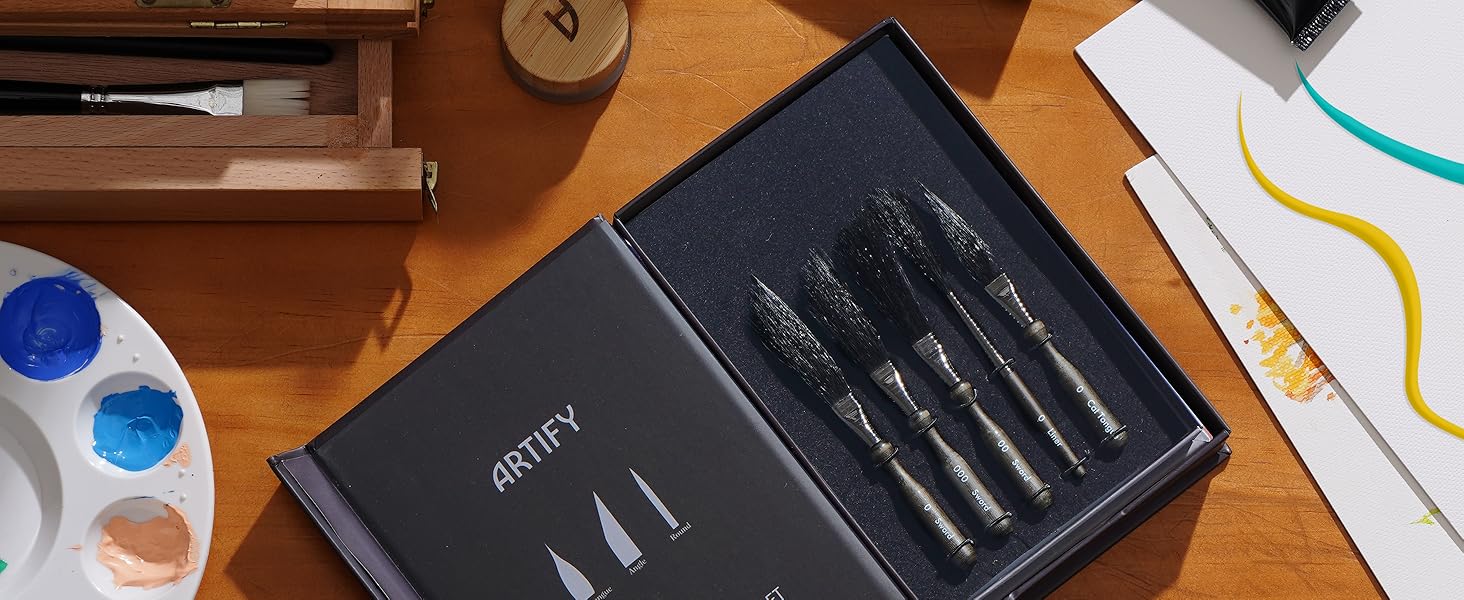 Pinstriping Brush Set Line Brush set Pinstripe Brush set Detail Brush set striping dagger brush
