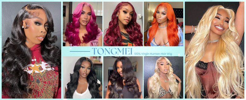 13x4 Body Wave Lace Front Wigs Human Hair Pre Plucked HD Transparent Lace Frontal Wig with Baby