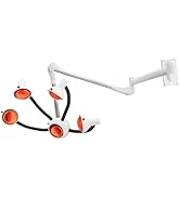 5 Head Infrared Heat Lamp, Salon Hair Dryer Color Processor, Adjusting Angle Wall Mounted Hair St...
