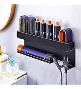 WAYASI Blow Dryer Holder Wall Mounted Hair Straightener Holder, Blow Dryer and Curling Iron Holde...