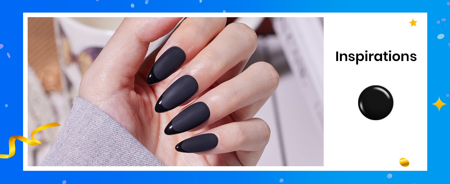 Beetles Black gel polish