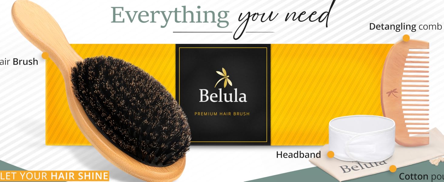 boar bristle brush, boar bristle hair brush, soft bristle hair brush, women fine hair