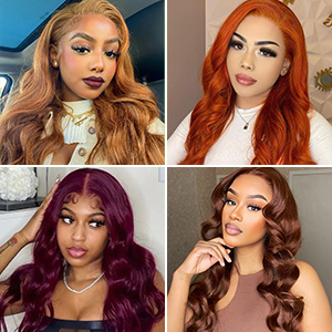 Body Wave Lace Front Wigs Human Hair Can Be Dyed & Bleached