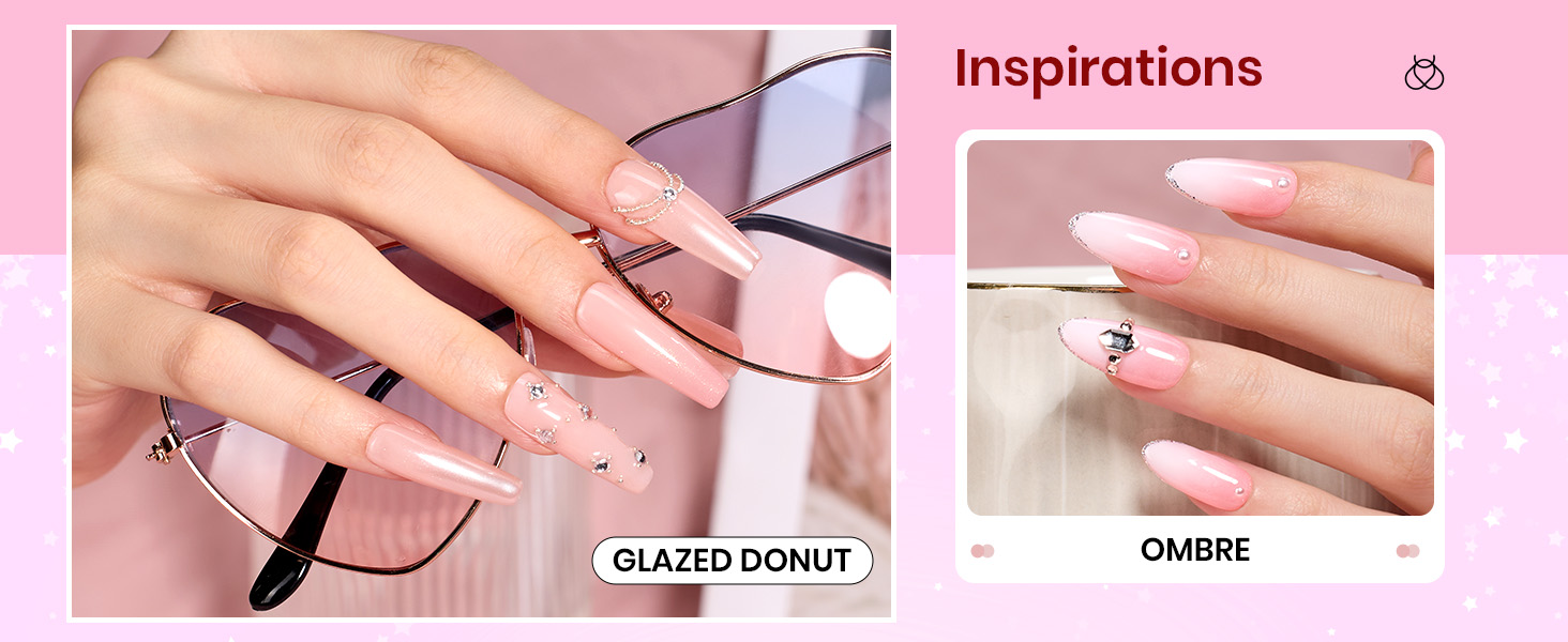 Pink Nude Gel Nail Polish Set