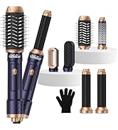 Ukliss 6 in 1 Hair Dryer Brush, Air Styler with Auto Wrap Curling - Ionic Blow Dryer for Frizz-Fr...