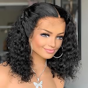 middle part human hair lace front wig