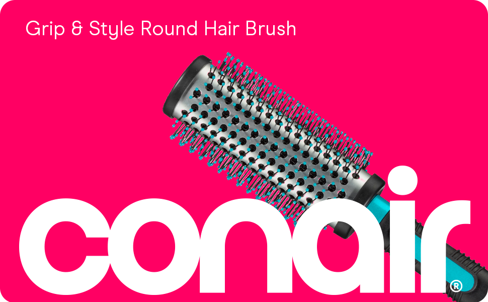 Conair grip and style round hair brush