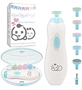 Baby Nail Trimmer 6 in 1, Royal Angels Baby Electric Nail File, Baby Grooming Kit Manicure Set fo...
