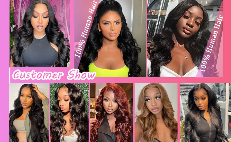 body wave lace front wigs human hair