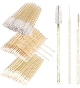 300 PCS Eyelash Extension Supplies Kit, Disposable Micro Swab Brush, Eyebrow Spoolie, Lip Brush, ...