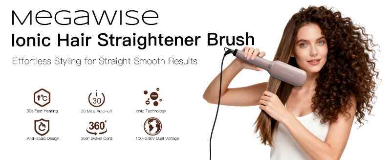 hair straightener brush