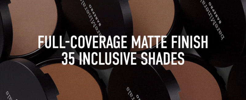Barepro pressed powder foundation full coverage matte finish 35 inclusive shades