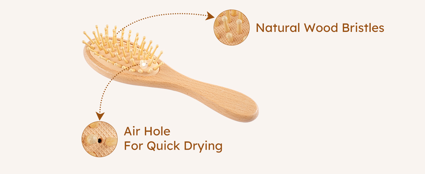 Hair Brush and Comb Set