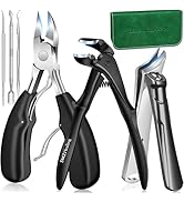 Toenail Clippers for Seniors Thick Toenails, 2025 Upgrade Long HandleToe Nail Clippers with Angle...