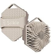 SILKLE Silicone Body Scrubber - Exfoliating Bath Brush and Skin Cleanser - Shower Sponge for Gent...