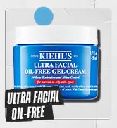 Kiehl's Ultra Facial Moisturizer Oil-Free, Shine-Reducing Gel-Cream for Oily to Normal Skin