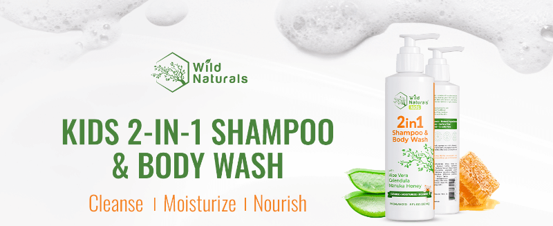 Natural tear-free baby shampoo