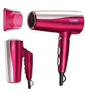 CONFU Professional 1875W Hair Dryer, Foldable Blow Dryers Ceramic Tourmaline Hair Dryer, Fast Dry...