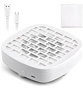Nail Dust Collector with 30PCS Filter Pads，Compact Vacuum Fan Dust Collector for Beginner Mini Du...