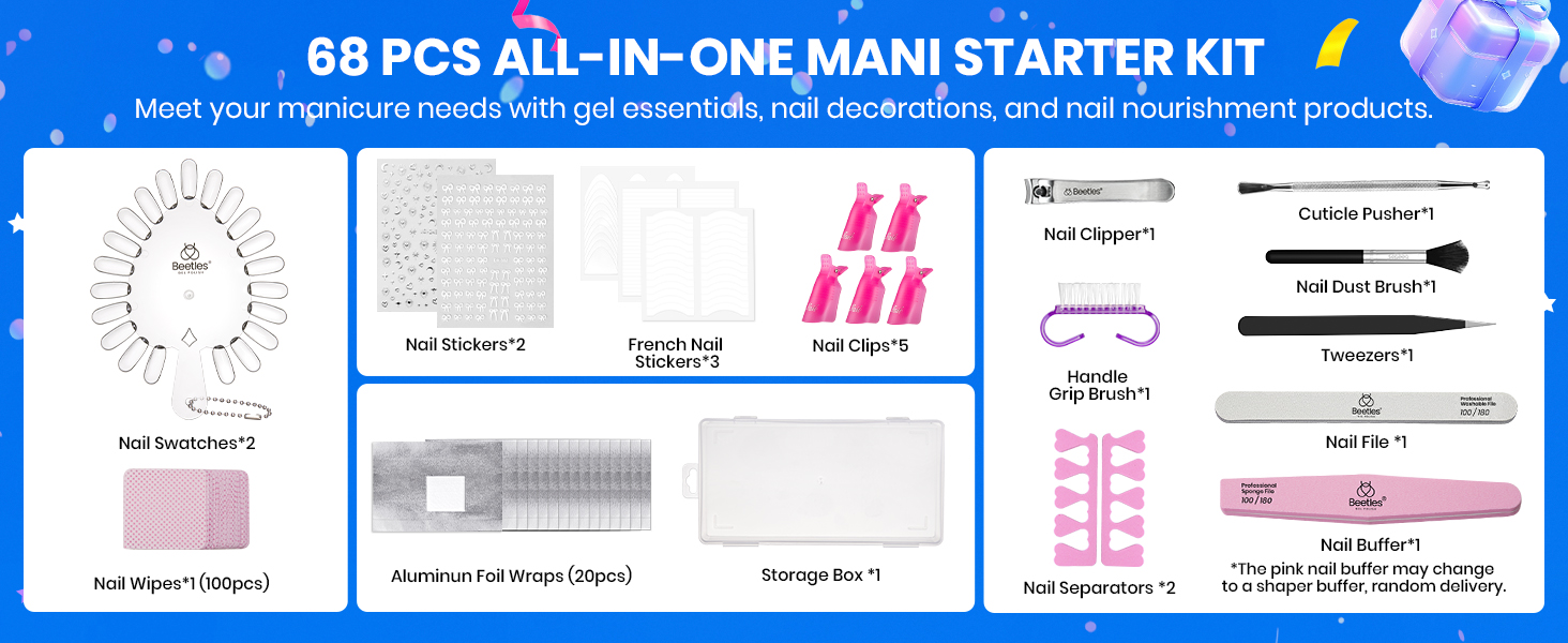 Gel Nail Polish KIt with UV light