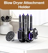 Truvalent Blow Dryer Accessory Holder | Compatible with Dyson Air Wrap & Shark FlexStyle | Space ...
