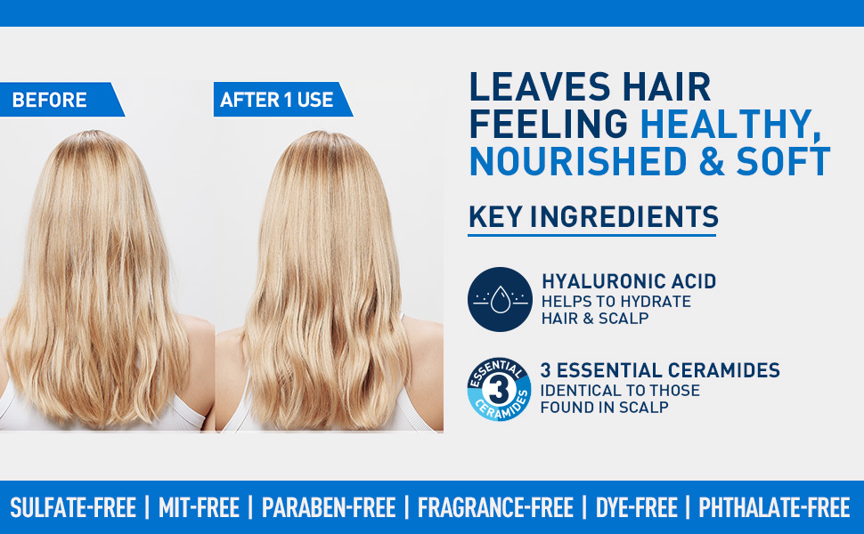 Gentle Hydrating Shampoo & Conditioner Before & After