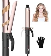 Ukliss Rotating Curling Iron, Automatic Hair Curler with 5 Temp Control, Dual Voltage (110V-240V)...