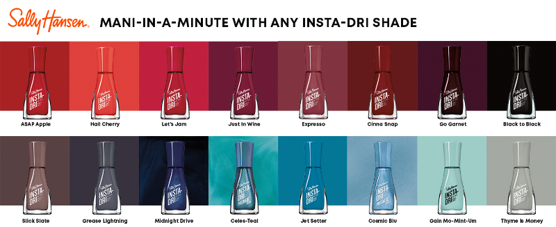 Mani-in-a-minute with any Insta-Dri shade