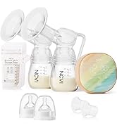 NCVI Double Electric Breast Pump XB-8122-2 with 4 Modes 9 Levels, Breastfeeding Pump with 21/24mm...