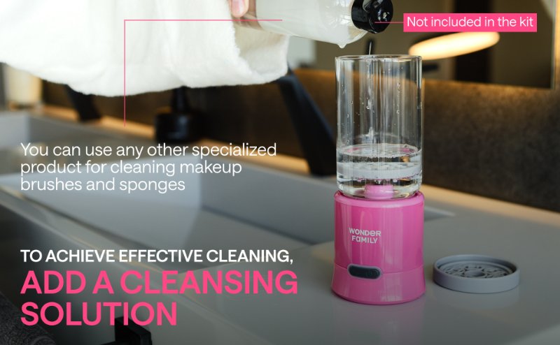 Add a cleansing solution