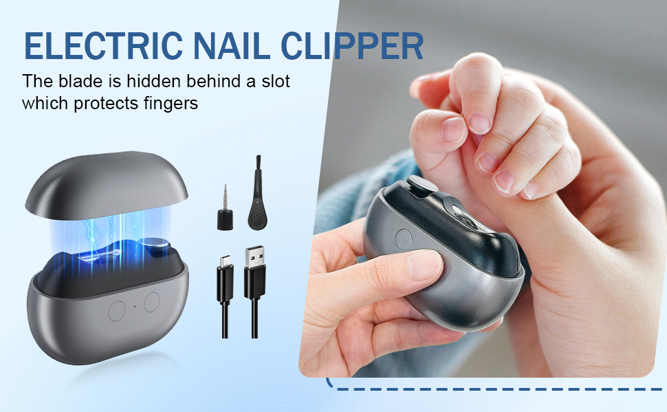 3 in 1 Electric Nail Clipper, Electric Nail Trimmer and Polisher