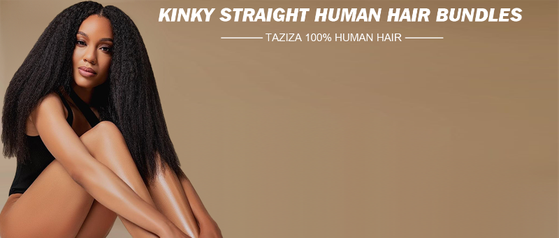 12a kinky straight human hair bundles