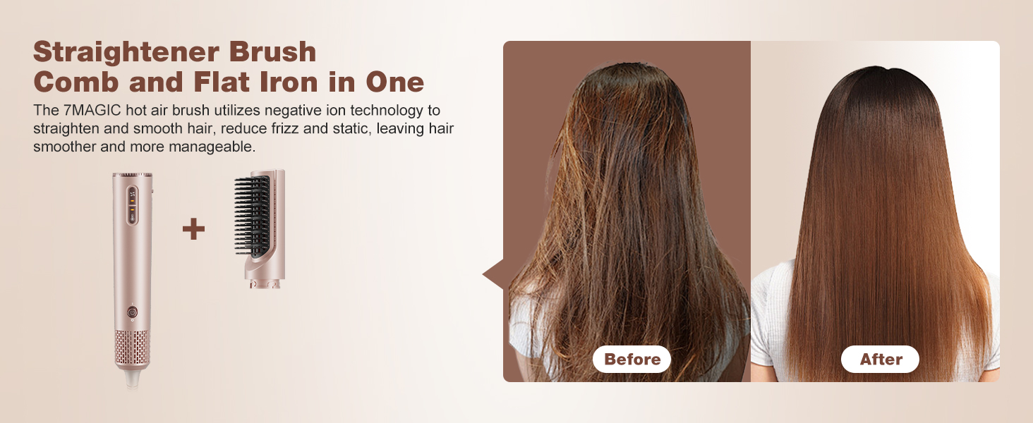 7MAGIC hair dryer brush 
