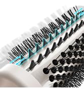 TYMO Thermal Brush Heated Round Brush - STYLUX Blowout Brush with Flexi-Fit Tech for Hair Straigh...