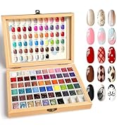 GZIXBDA Sponge Paint Patting Gel Polish & Tools Kit, 57 Colors Ombre Nail Gradient Painting Gel B...