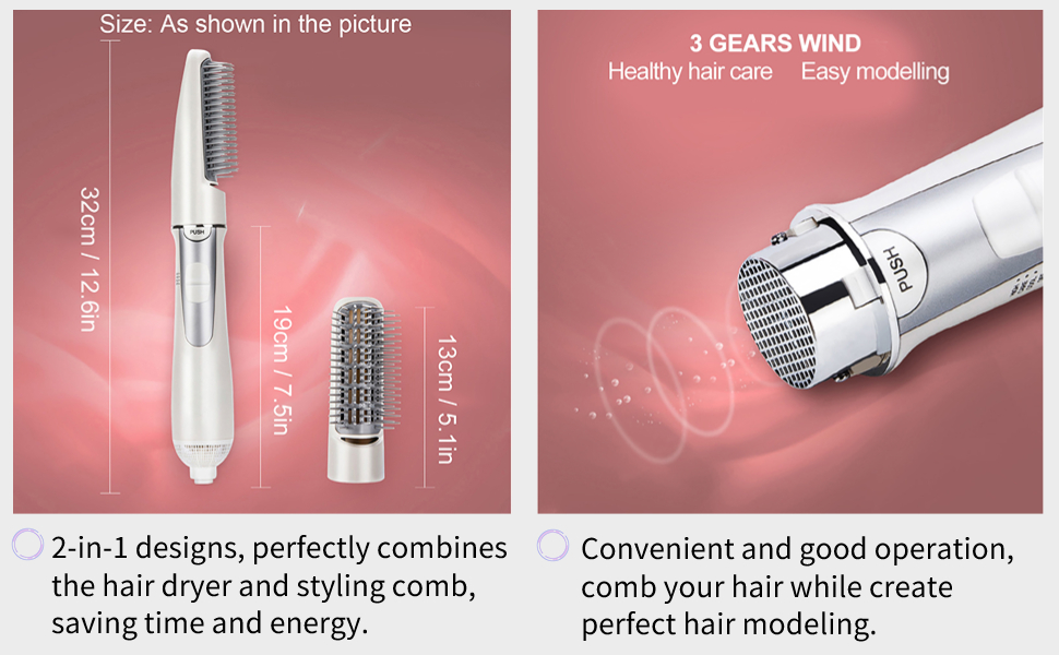 Hair Dryer Brush Blow Comb