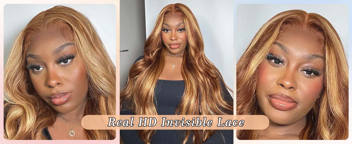 honey blonde lace front wig