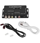 SALALIS UHF Modulator, IR Modulator TM70 TV Link Modulator AV to RF Converter IR Extender with Ch...