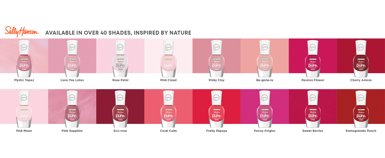 Available in over 40 shades, inspired by nature