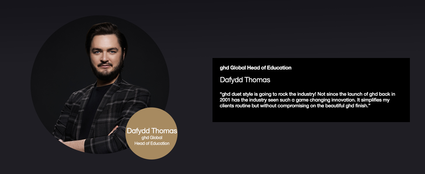 ghd dafydd thomas global head of education duet style innovation
