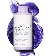 Olaplex No. 4P Blonde Enhancer Purple Toning Shampoo, Repairs, Hydrates, & Brightens All Blonde, ...