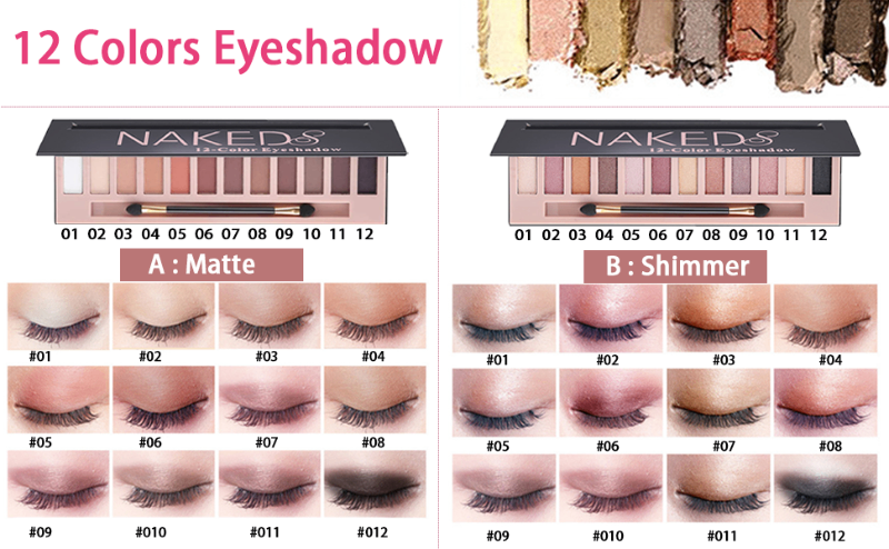 12 colors eyeshadow