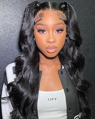 13x4 body wave lace front wigs human hair pre plucked